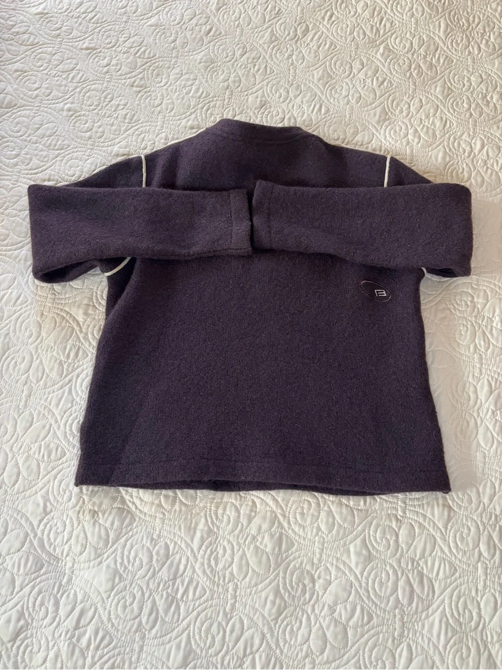 Burton Women's Brown Half-Zip Zip Wool Sweater